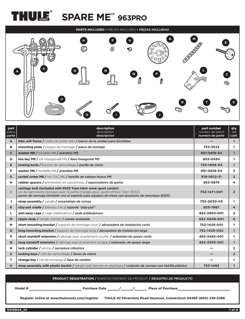 Thule Spare me 963PRO User manual