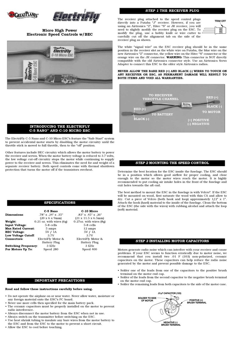 GREAT PLAINS ElectriFly C-5 Nano manual