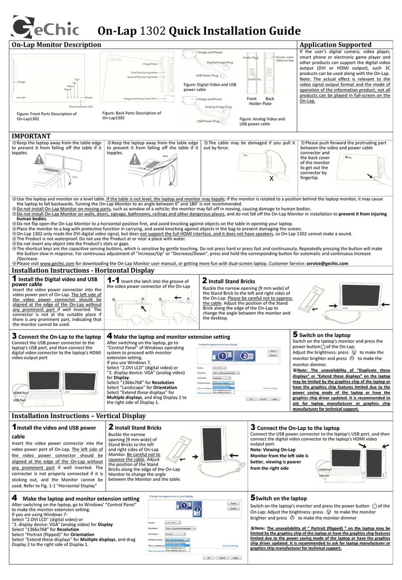 GeChic On-Lap 1302 User manual GeChic On-Lap 1302 User manual