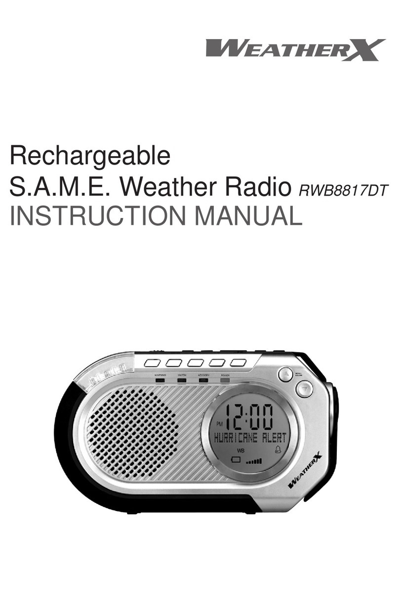 Weather X RWB8817DT instruction manual