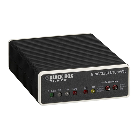 Black Box G.703/G.704 NTU w/V35 User manual