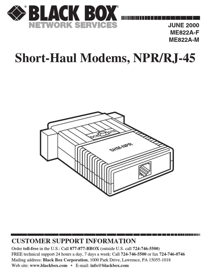 Black Box SHM-NPR/RJ-45 Series User manual