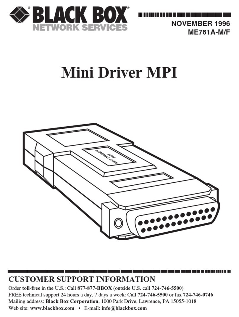 Black Box MPI Series User manual