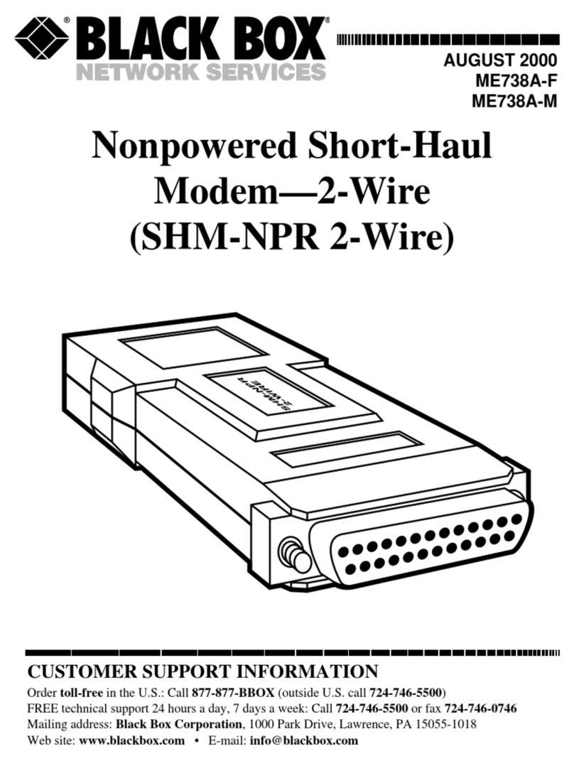Black Box ME738A-F User manual