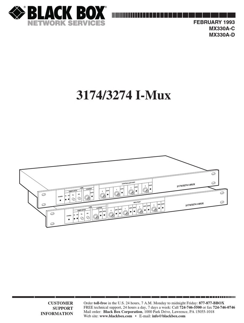 Black Box 3174/3274 I-Mux Series manual