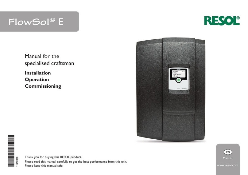 Resol FlowSol E manual