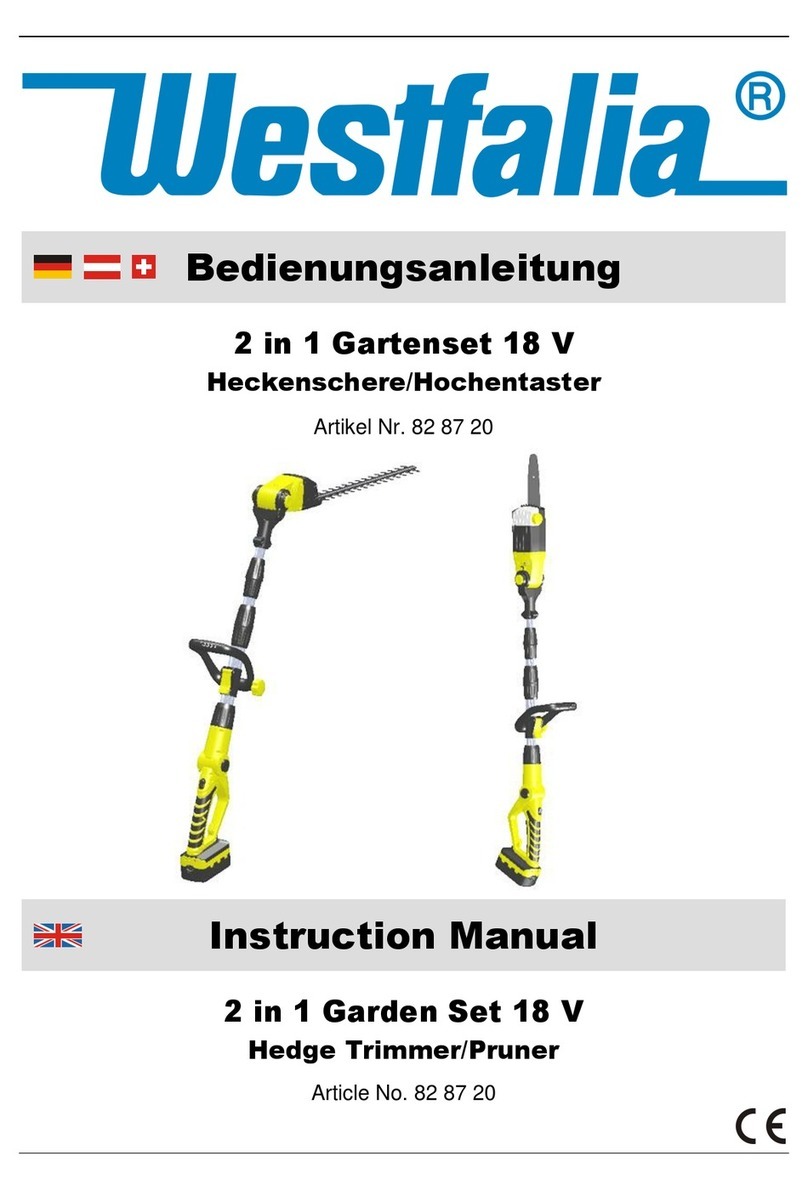 Westfalia 2 in 1 Garden Set 18 V User manual