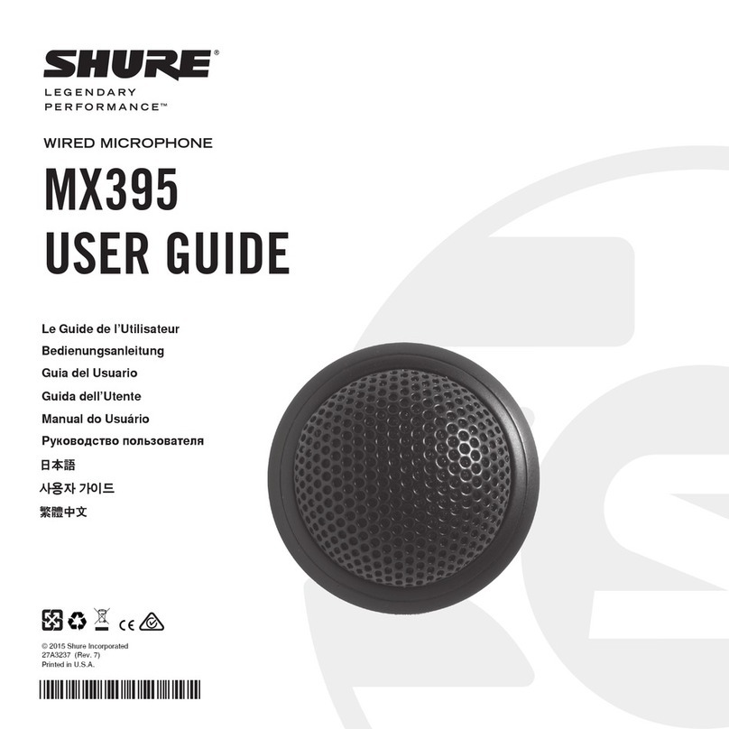 Shure Microflex MX395 user guide
