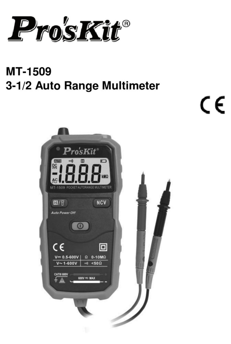 Pro's Kit MT-1509 user manual