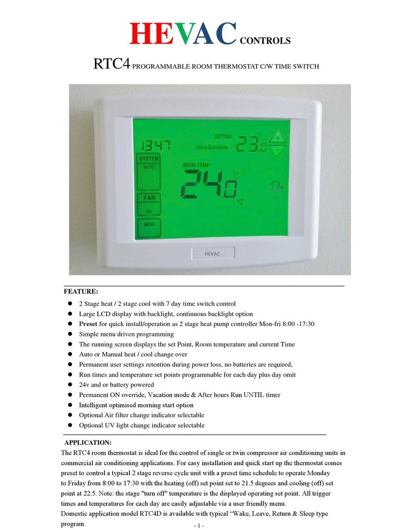 HEVAC RTC4 User manual