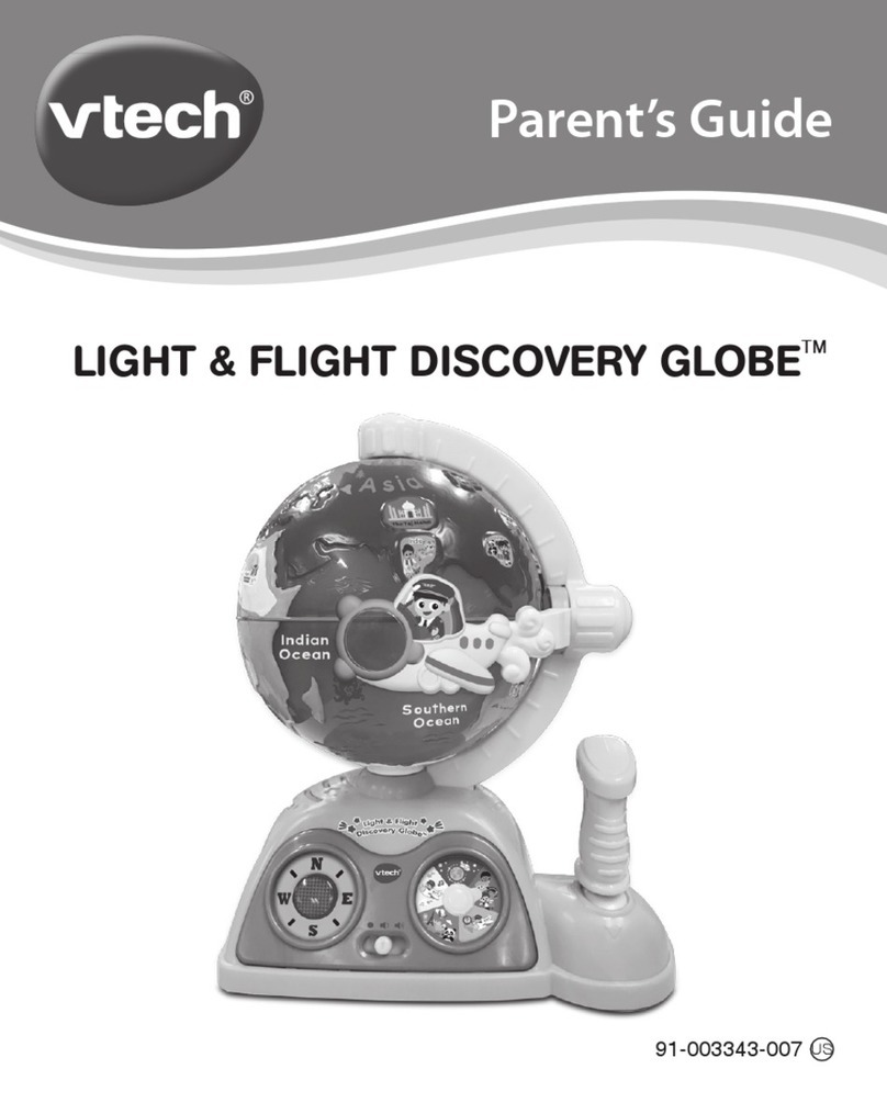 V-tech LIGHT & FLIGHT DISCOVERY GLOBE Assembly Instructions