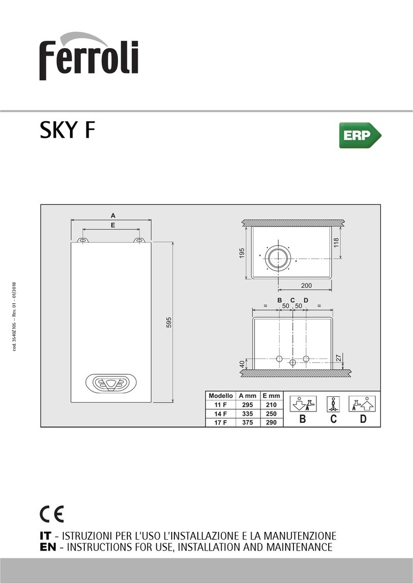 ferolli SKY F Series Instructions for use, installation and maintenance