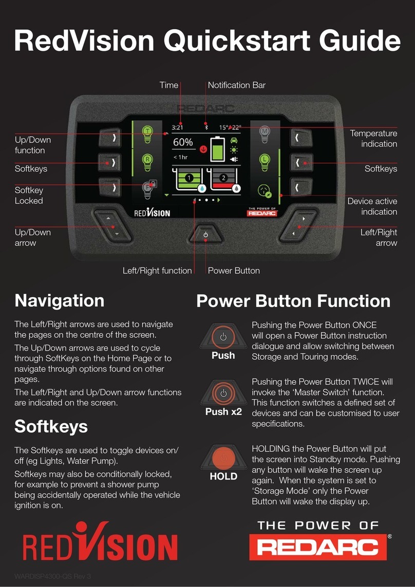 Redarc RedVision quick start guide Redarc RedVision quick start guide