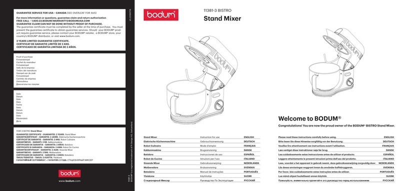 Bodum 11381-3 BISTRO Instructions for use