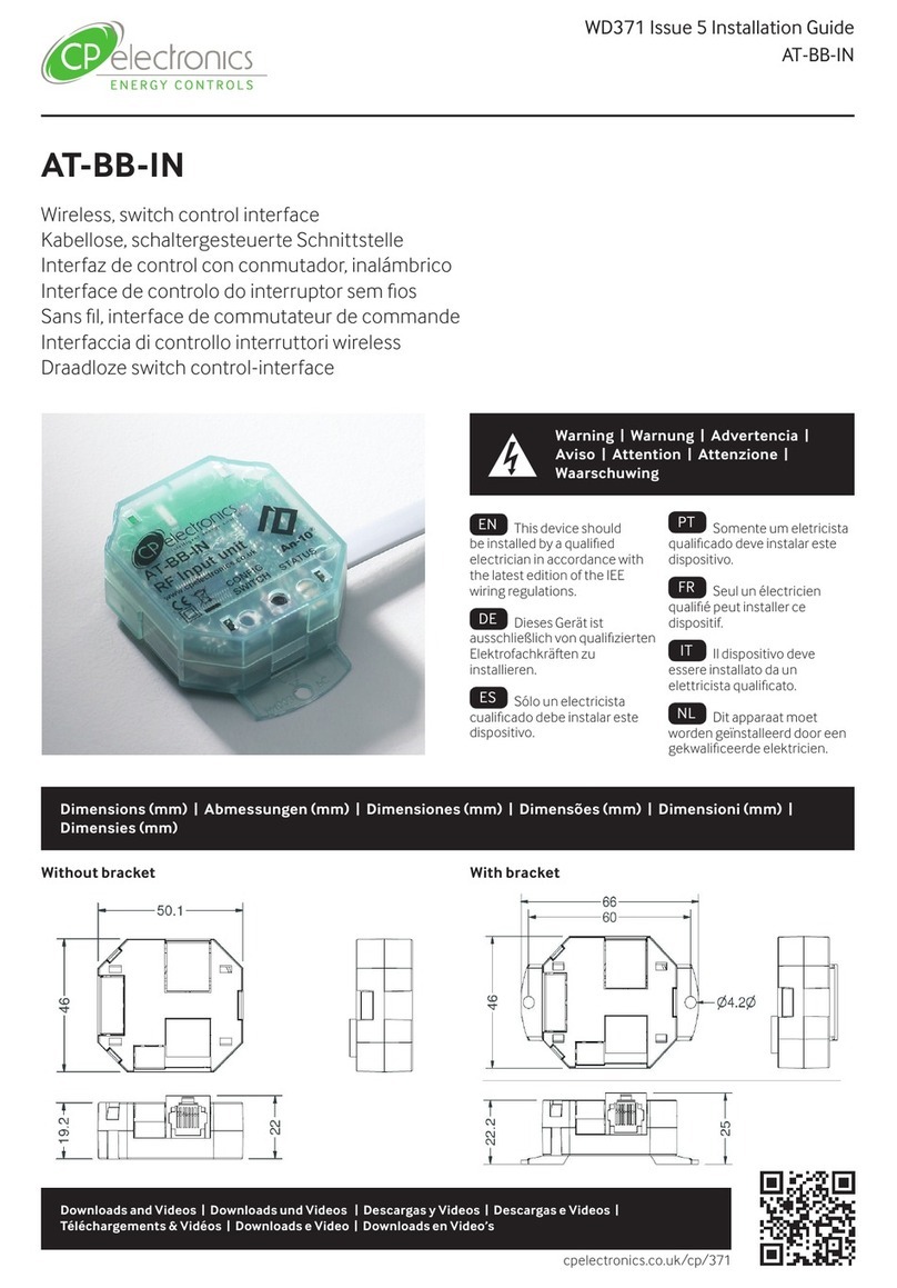 C.P. Electronics AT-BB-IN installation guide
