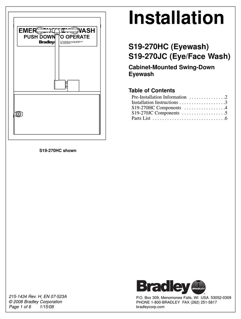 Bradley S19-270HC User manual