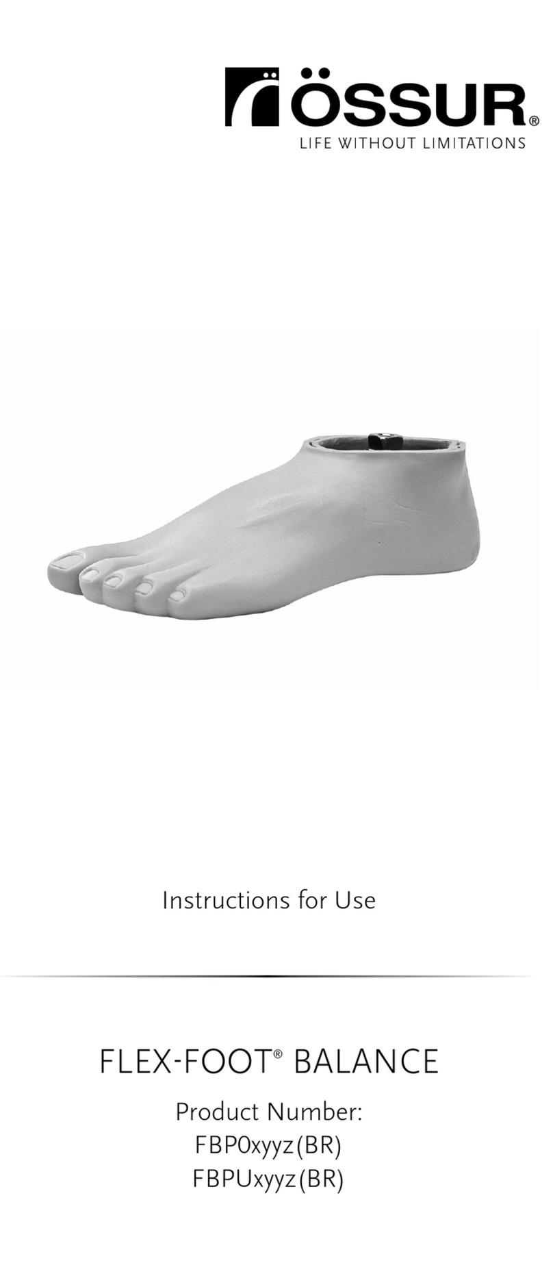 Ossur FLEX-FOOT BALANCE Series User manual Ossur FLEX-FOOT BALANCE Series User manual