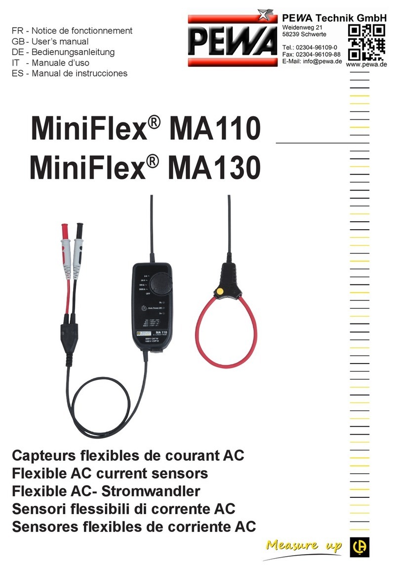 PEWA MiniFlex MA110 user manual