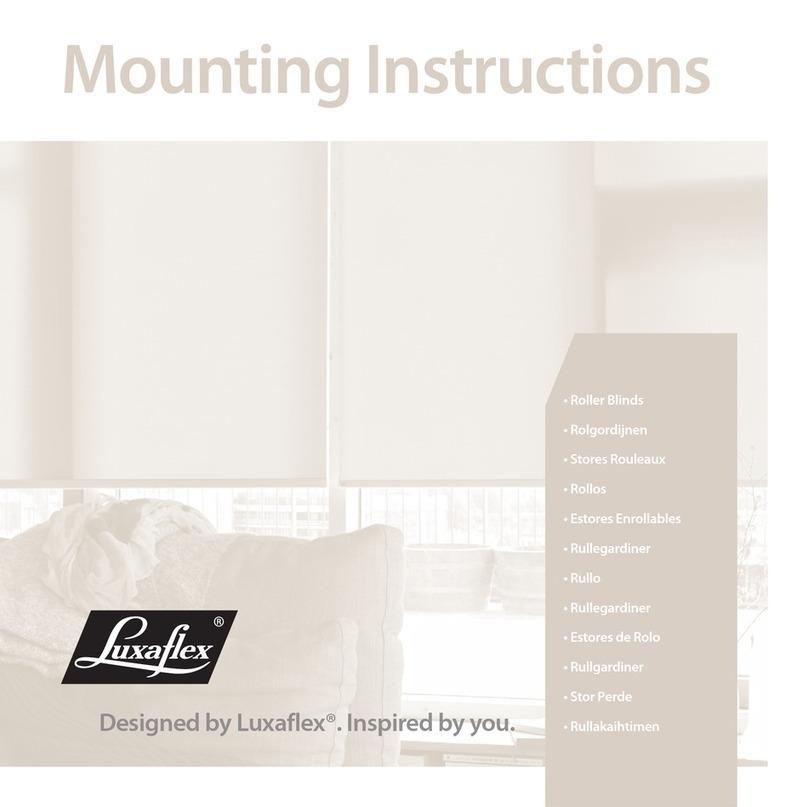 LuxaFlex 410 Mounting instructions