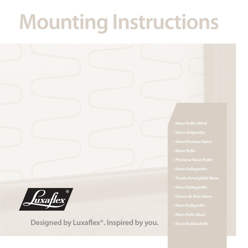 LuxaFlex Nano Series User manual
