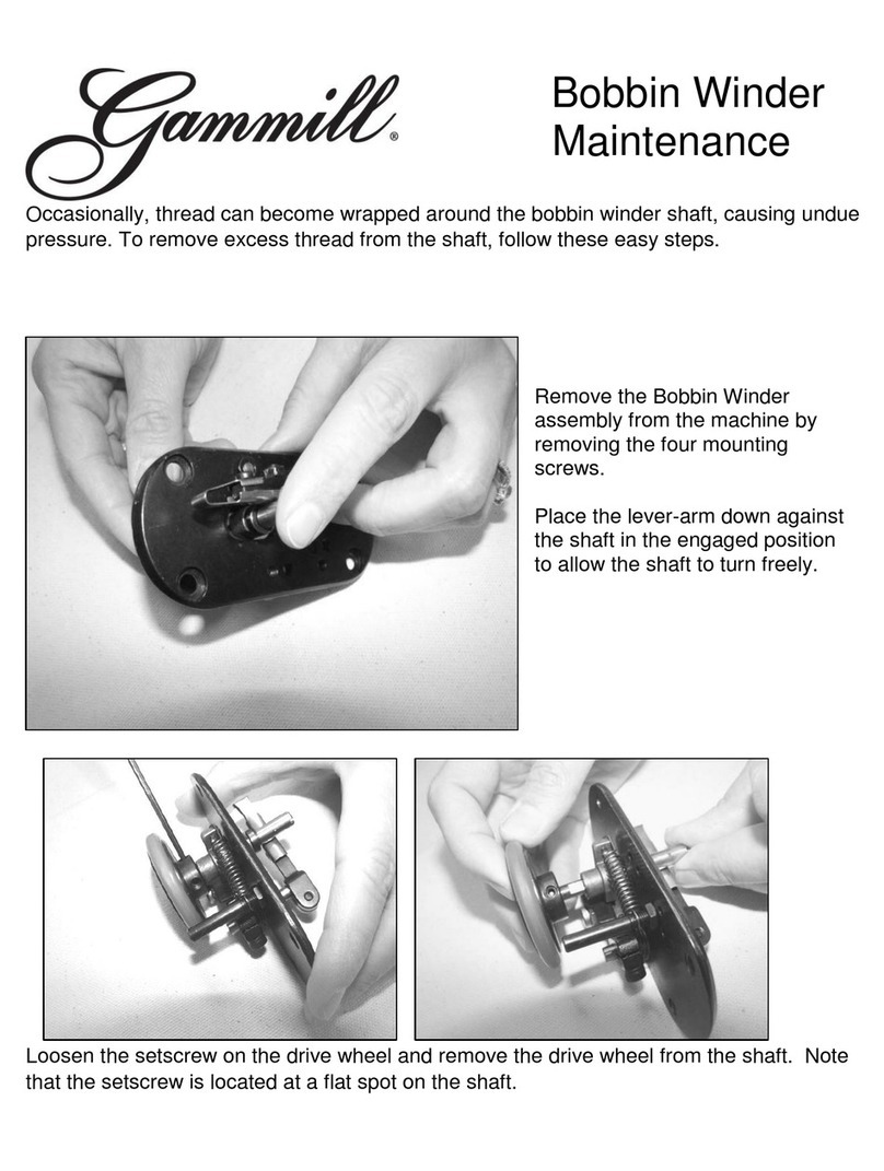 Gammill Bobbin Winder maintenance