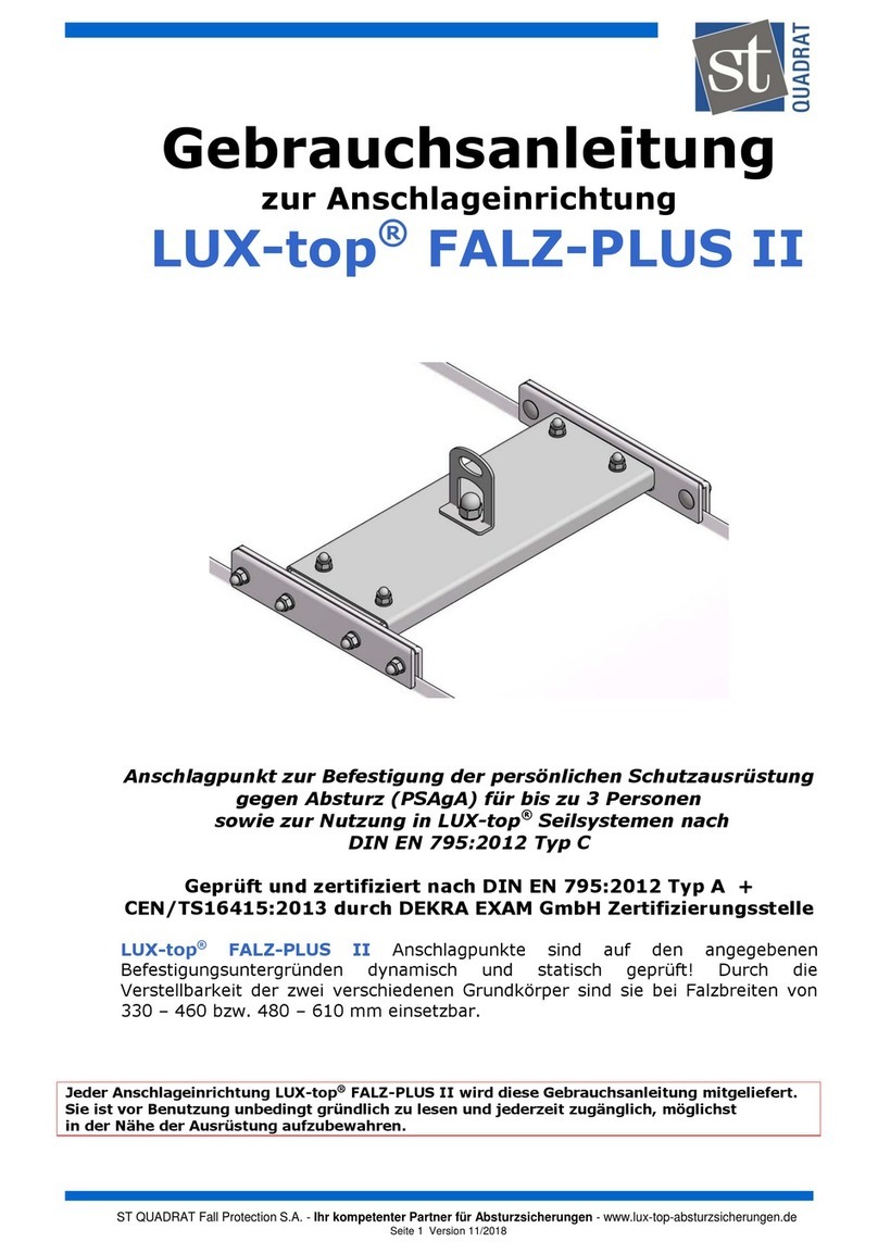 ST Quadrat LUX-top FALZ-PLUS II Instructions for use