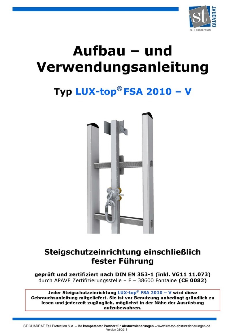 ST Quadrat LUX-top FSA 2010-V Assembly and use instructions