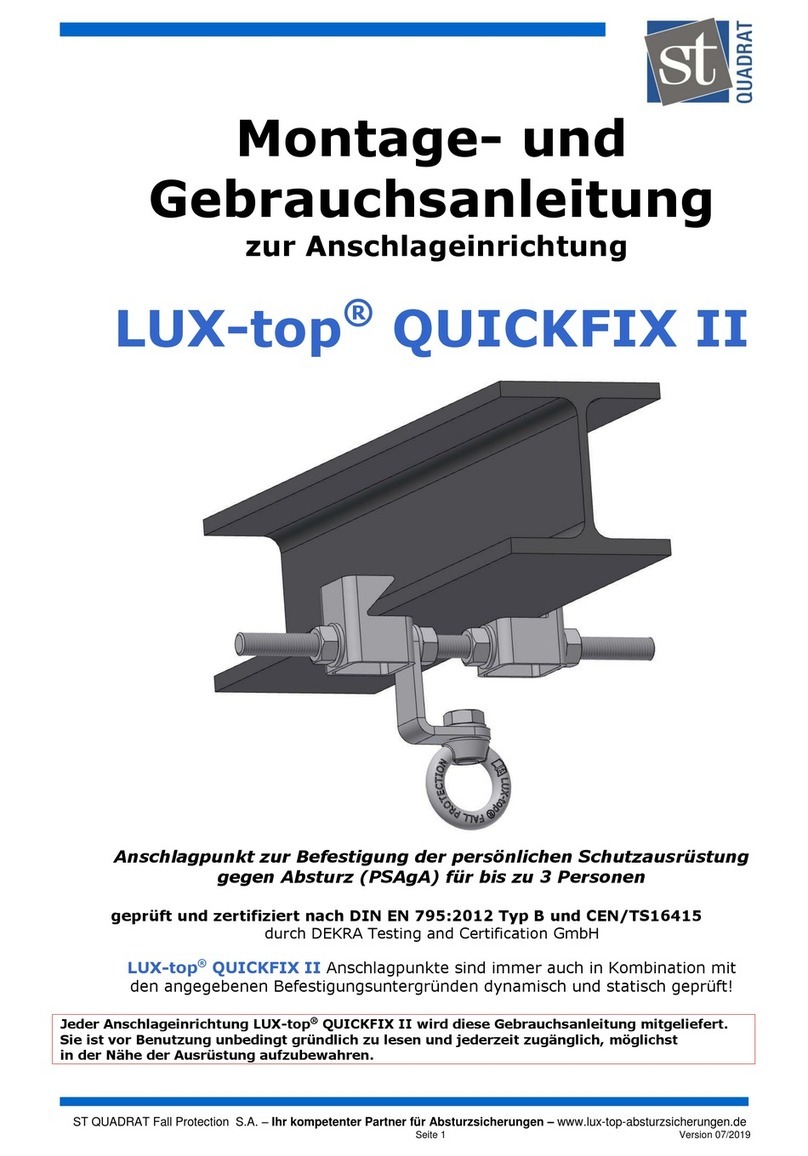 ST Quadrat LUX-top QUICKFIX II Installation and user instructions