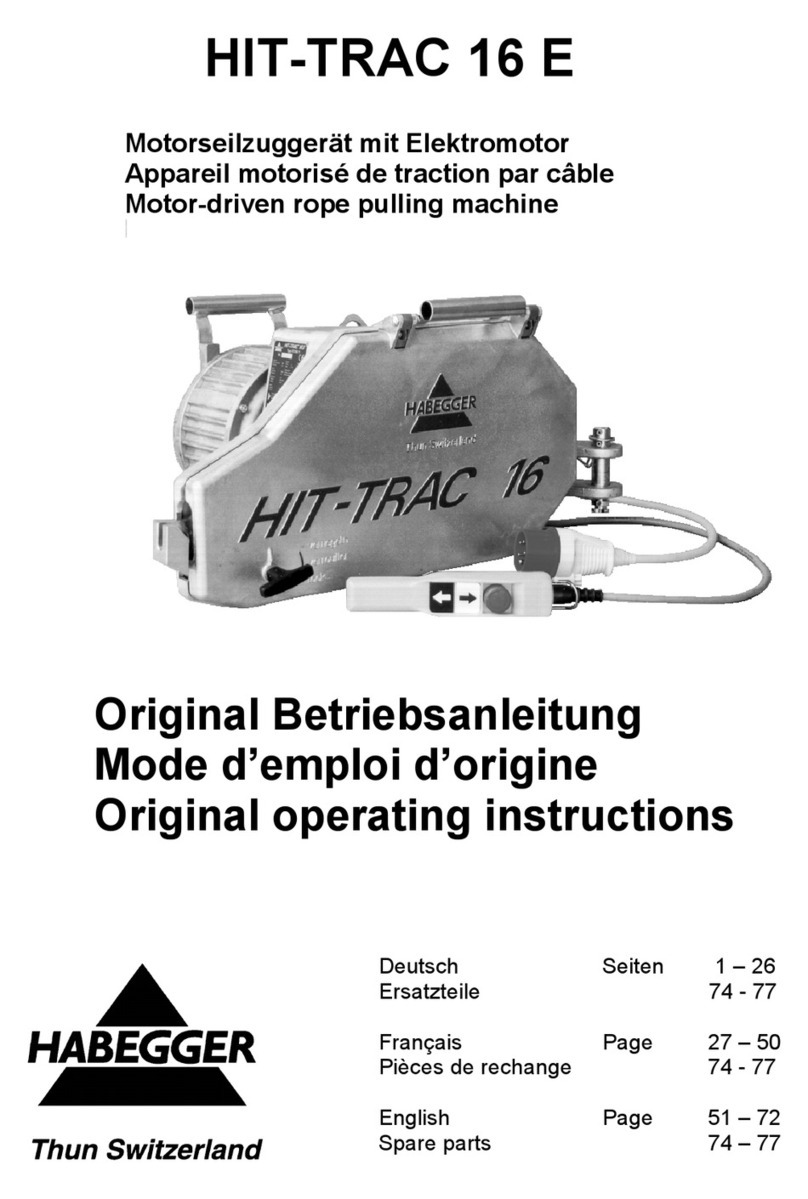 Habegger HIT-TRAC 16 E Original operating instructions