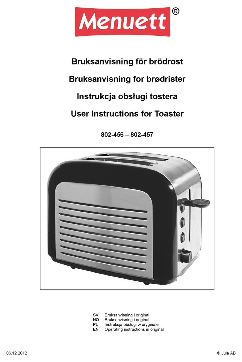 Menuett 802-456 User instructions
