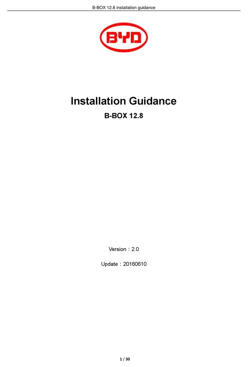 BYD B-Box 12.8 Installation guidance