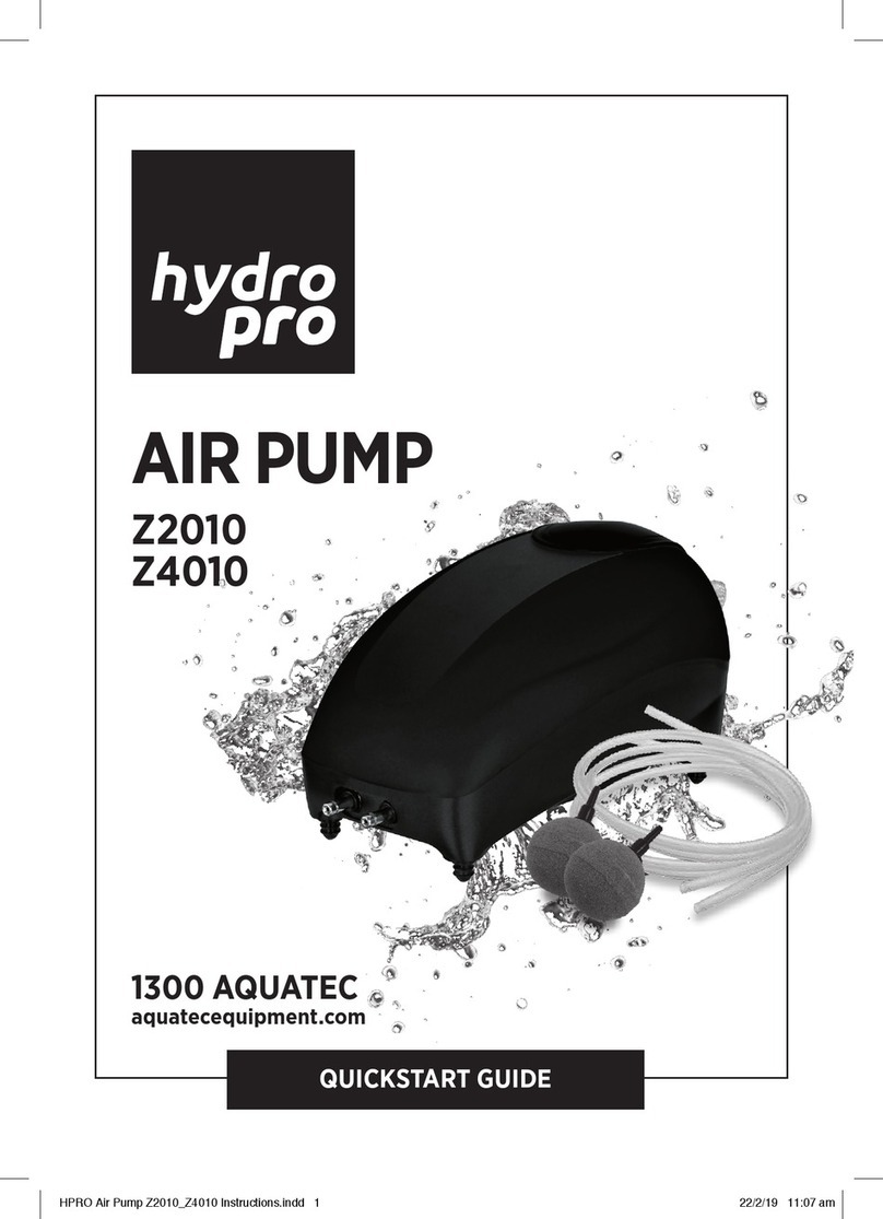 Aquatec HydroPro HZ2010 quick start guide Aquatec HydroPro HZ2010 quick start guide