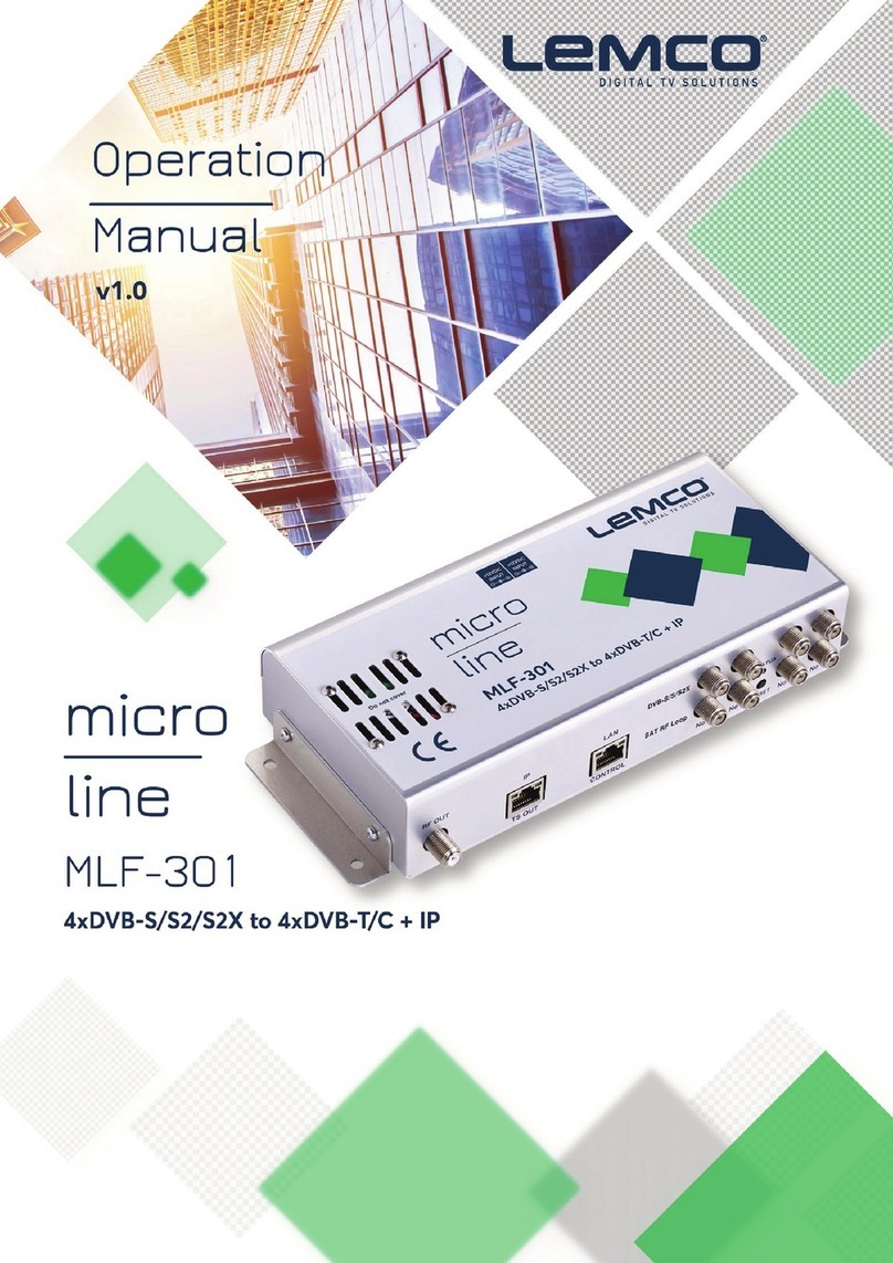 Lemco Micro line MLF-301 Operation manual