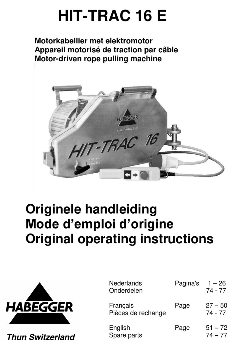 Habegger HIT-TRAC 16 E Original operating instructions