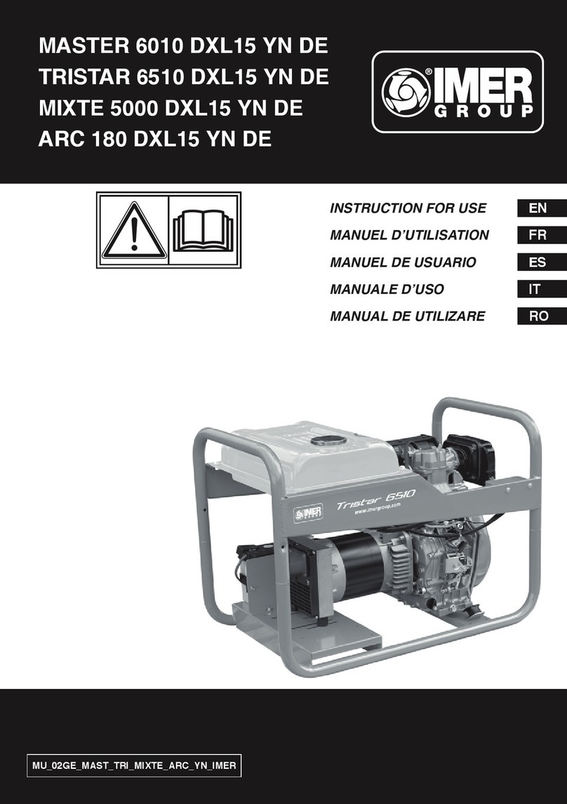 IMER MASTER 6010 DXL15 YN DE Instructions for use