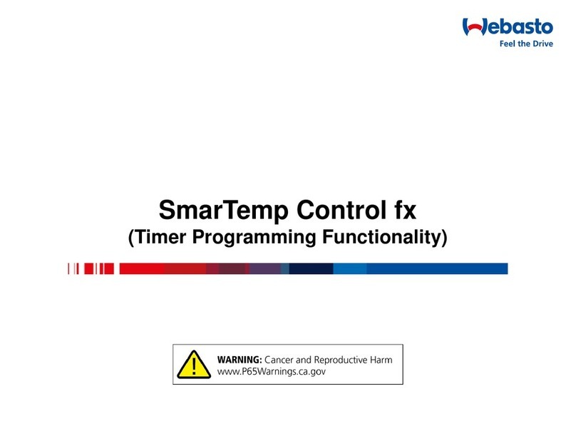 Webasto SmarTemp Control fx User manual