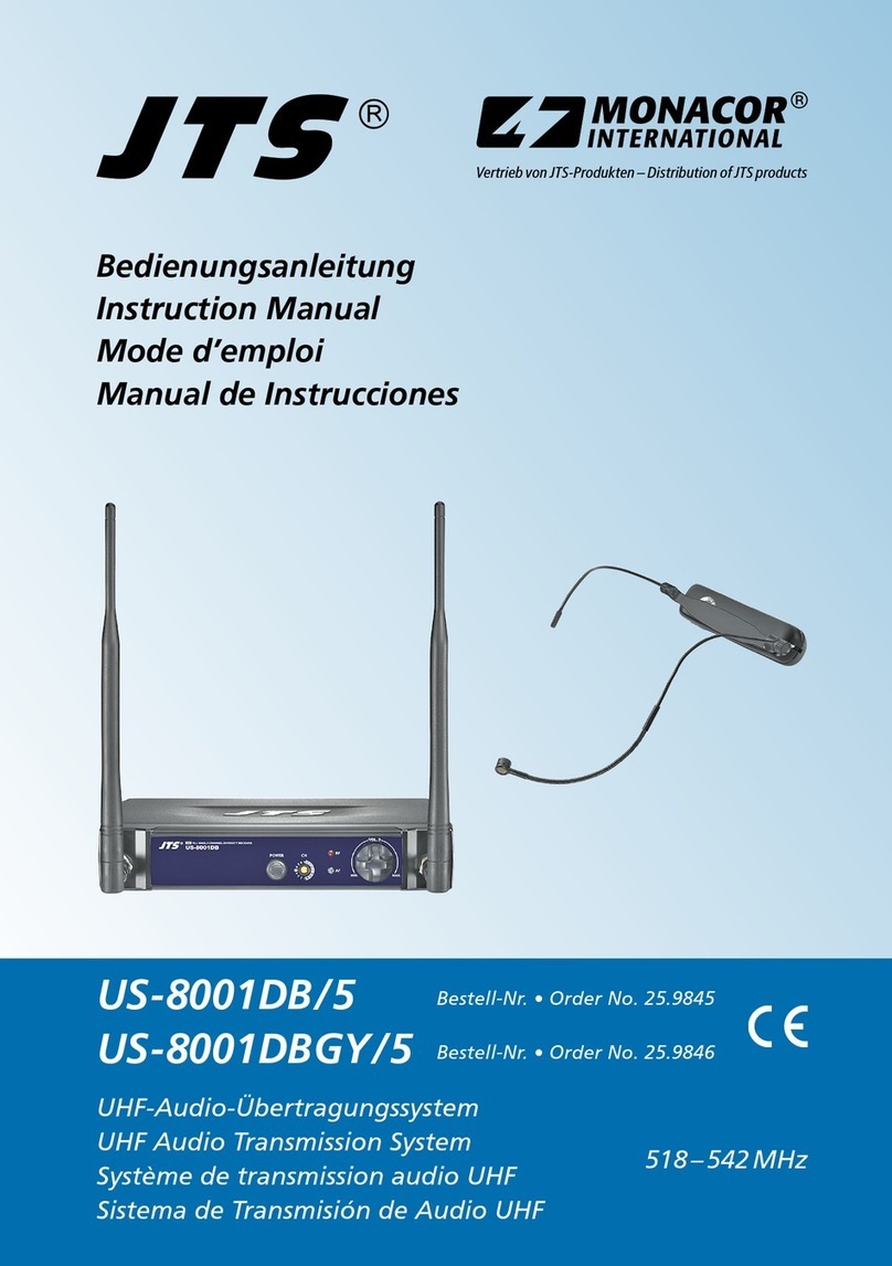 JTS MONACOR US-8001DB/5 User manual