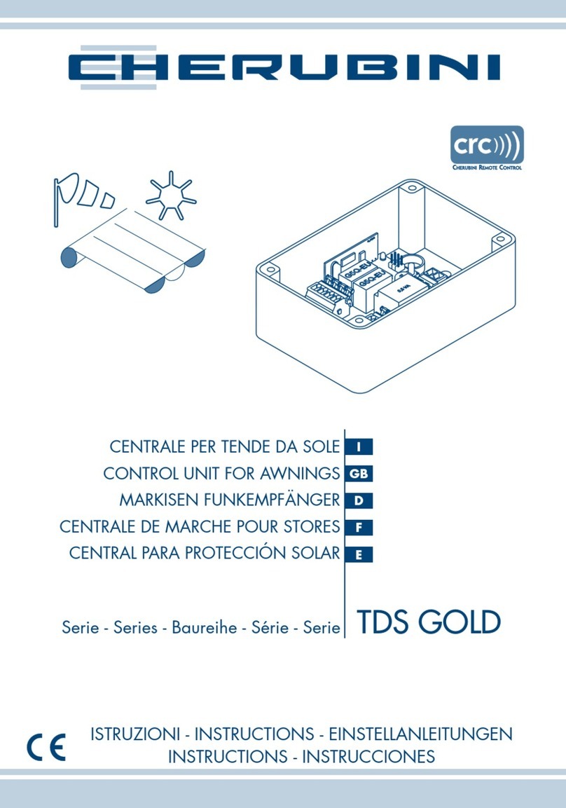 CHERUBINI TDS GOLD Series instructions