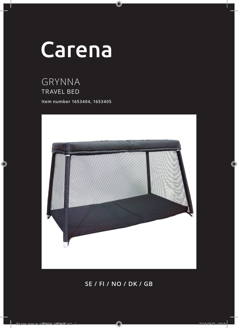 Carena GRYNNA TRAVEL BED Series User manual