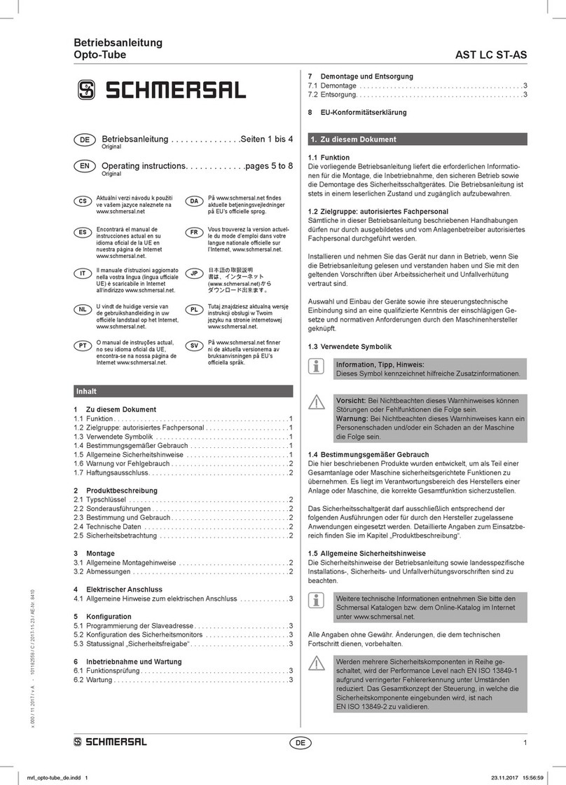 schmersal AST LC ST-AS operating instructions