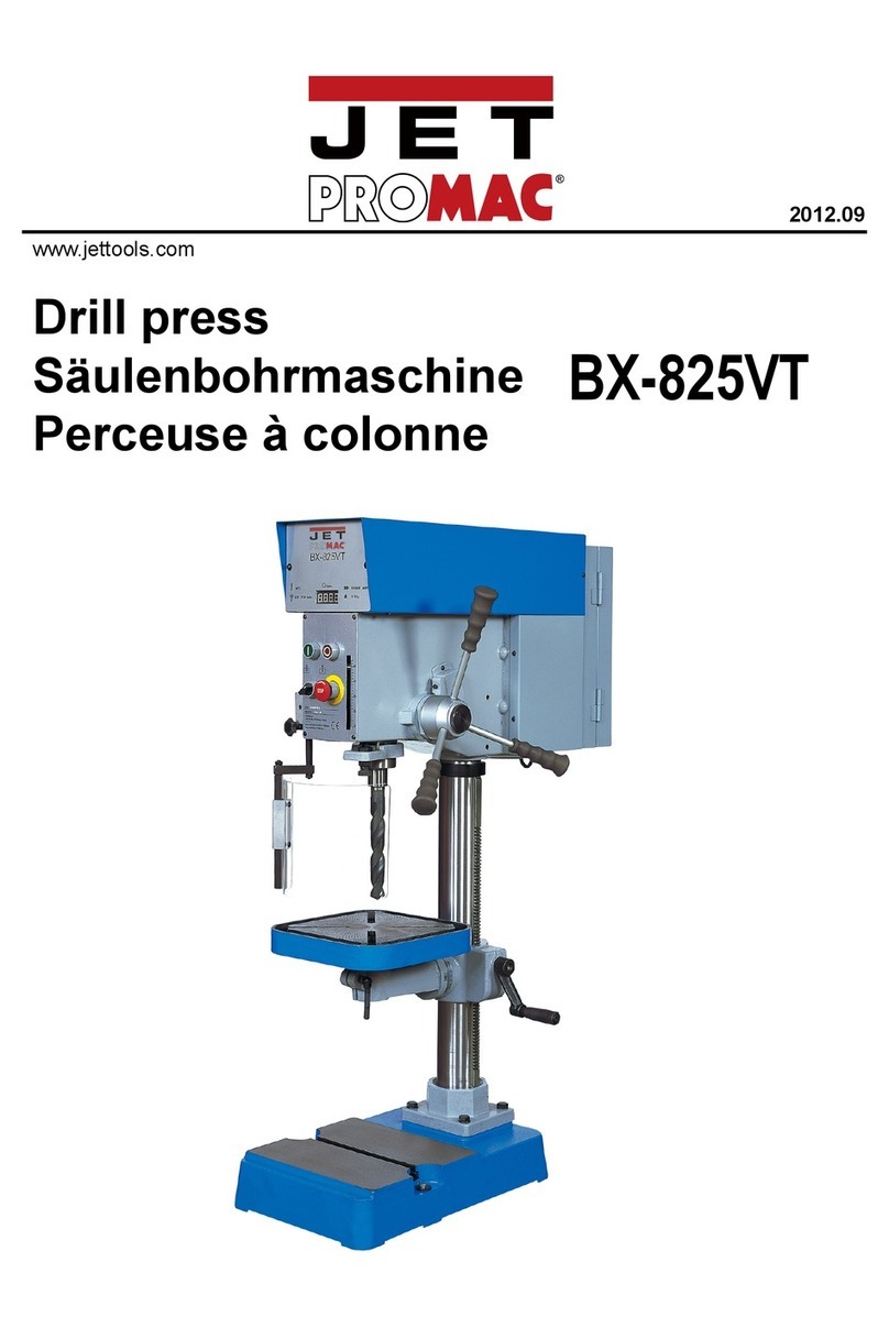 Jet PROMAC BX-825VT User manual Jet PROMAC BX-825VT User manual