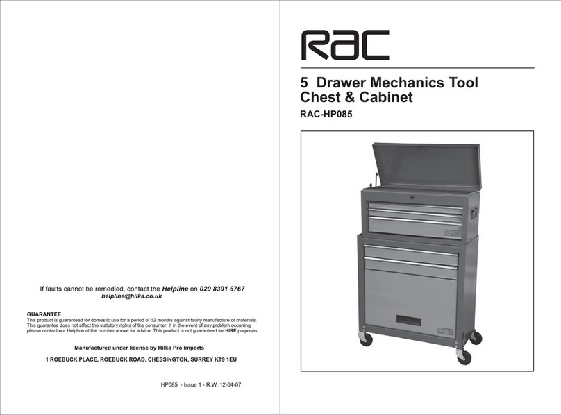 Rac RAC-HP085 manual