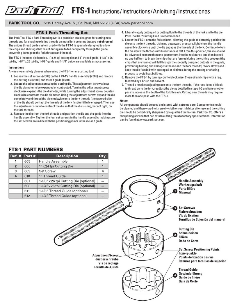 parktool FTS-1 User manual