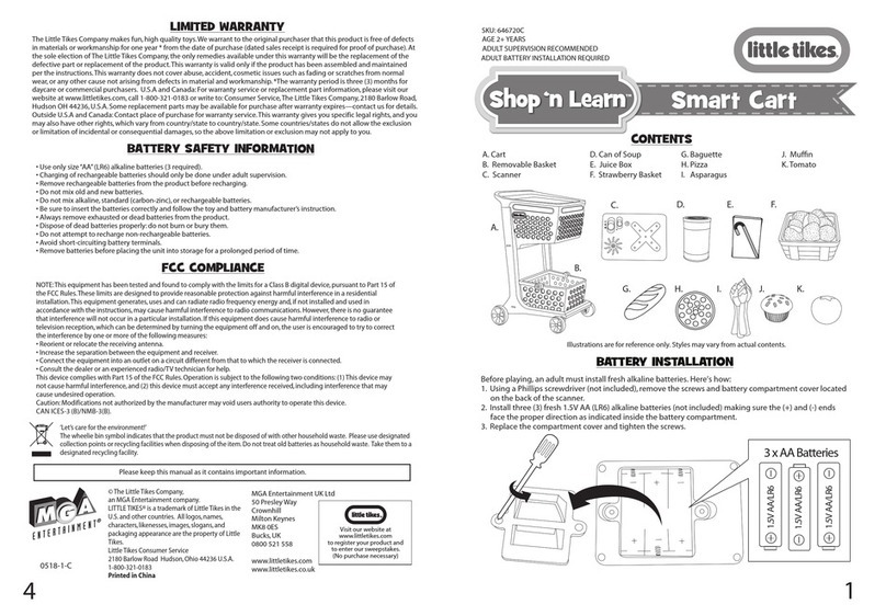 Little Tikes Shop ‘n Learn Smart Cart manual
