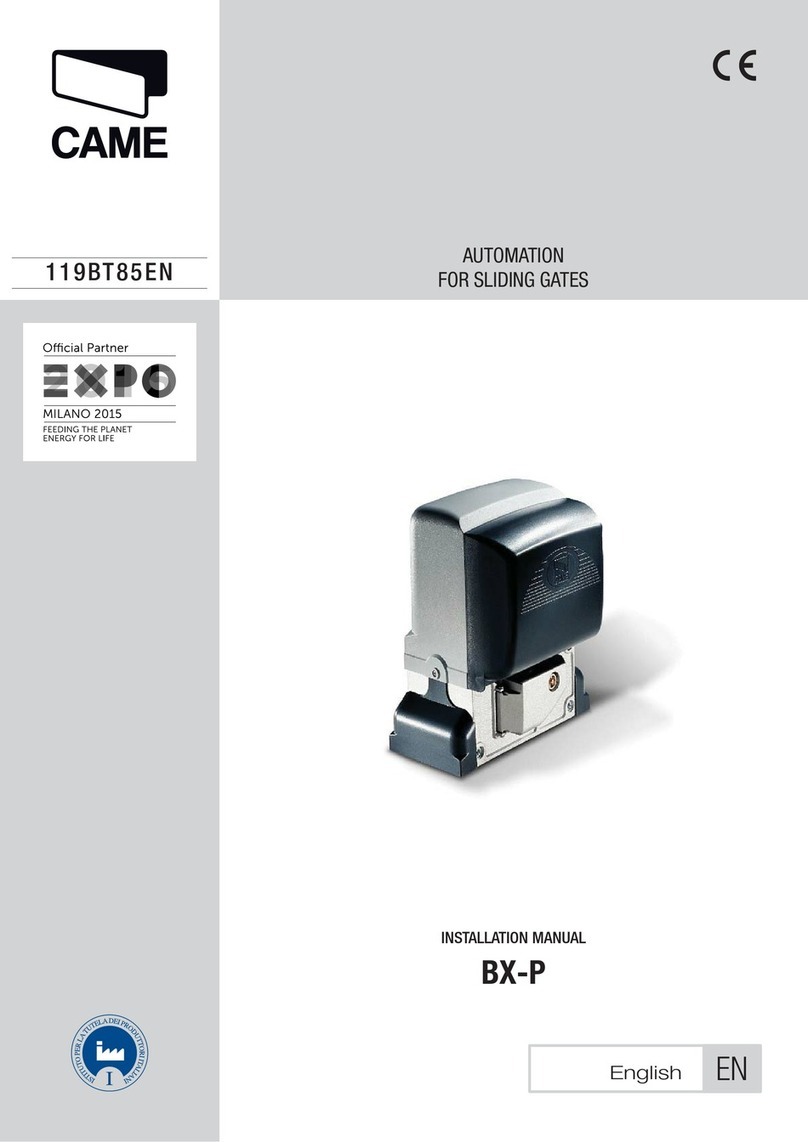 CAME BX-P User manual