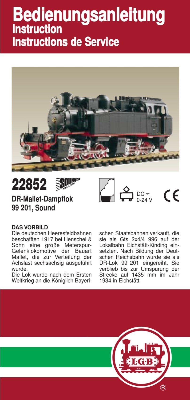 LGB 22852 instructions