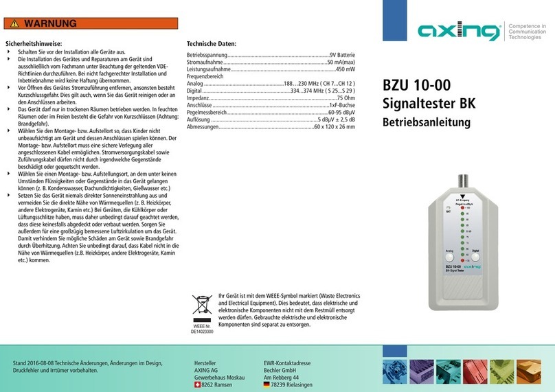 axing BZU 10-00 operating instructions