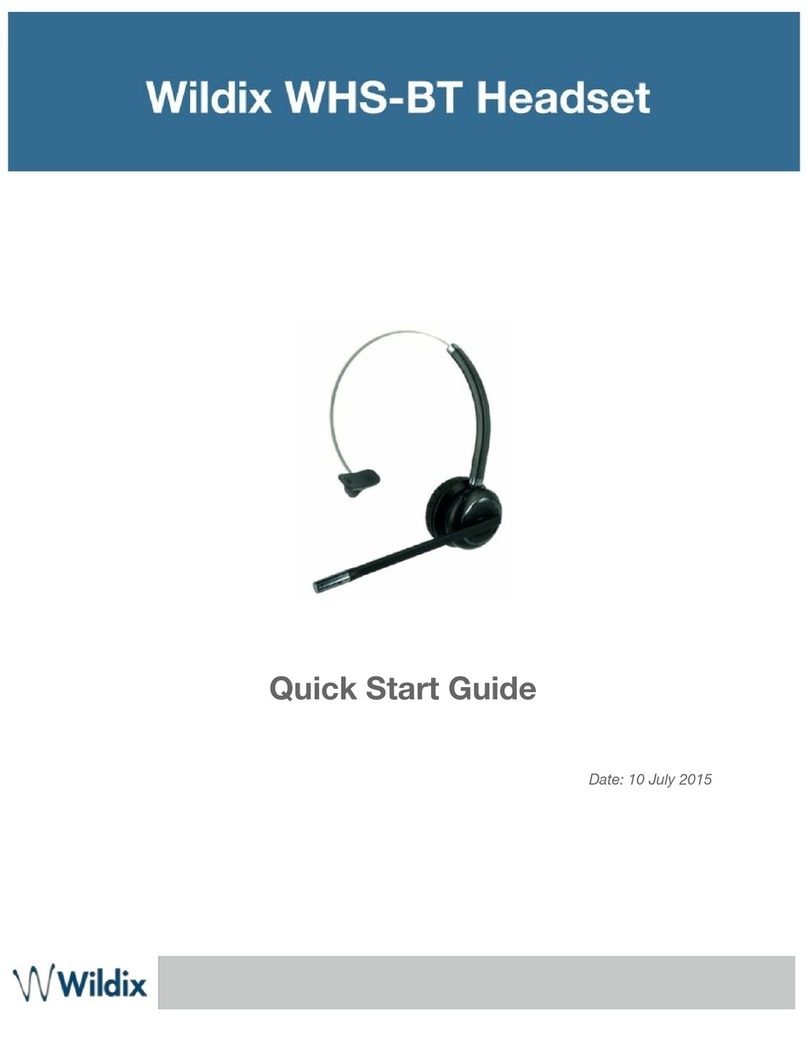 Wildix WHS-BT User manual