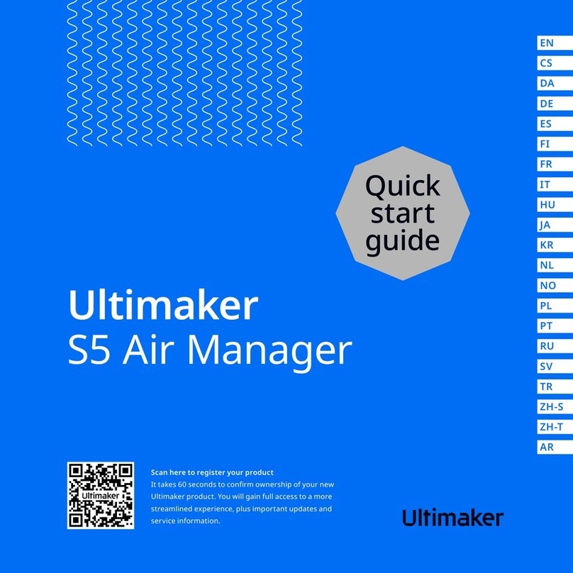 Ultimaker S5 Air Manager quick start guide