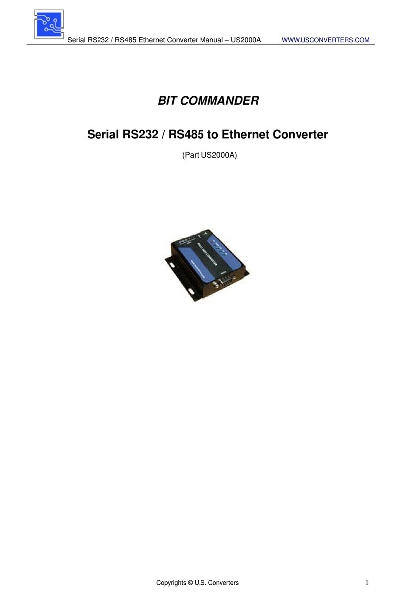 Usconverters BIT COMMANDER  US2000A manual